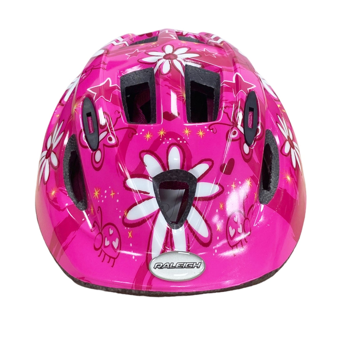 Raleigh Mystery Pink Flowers Kid's Cycling Helmet 48-54cm Alternate 2