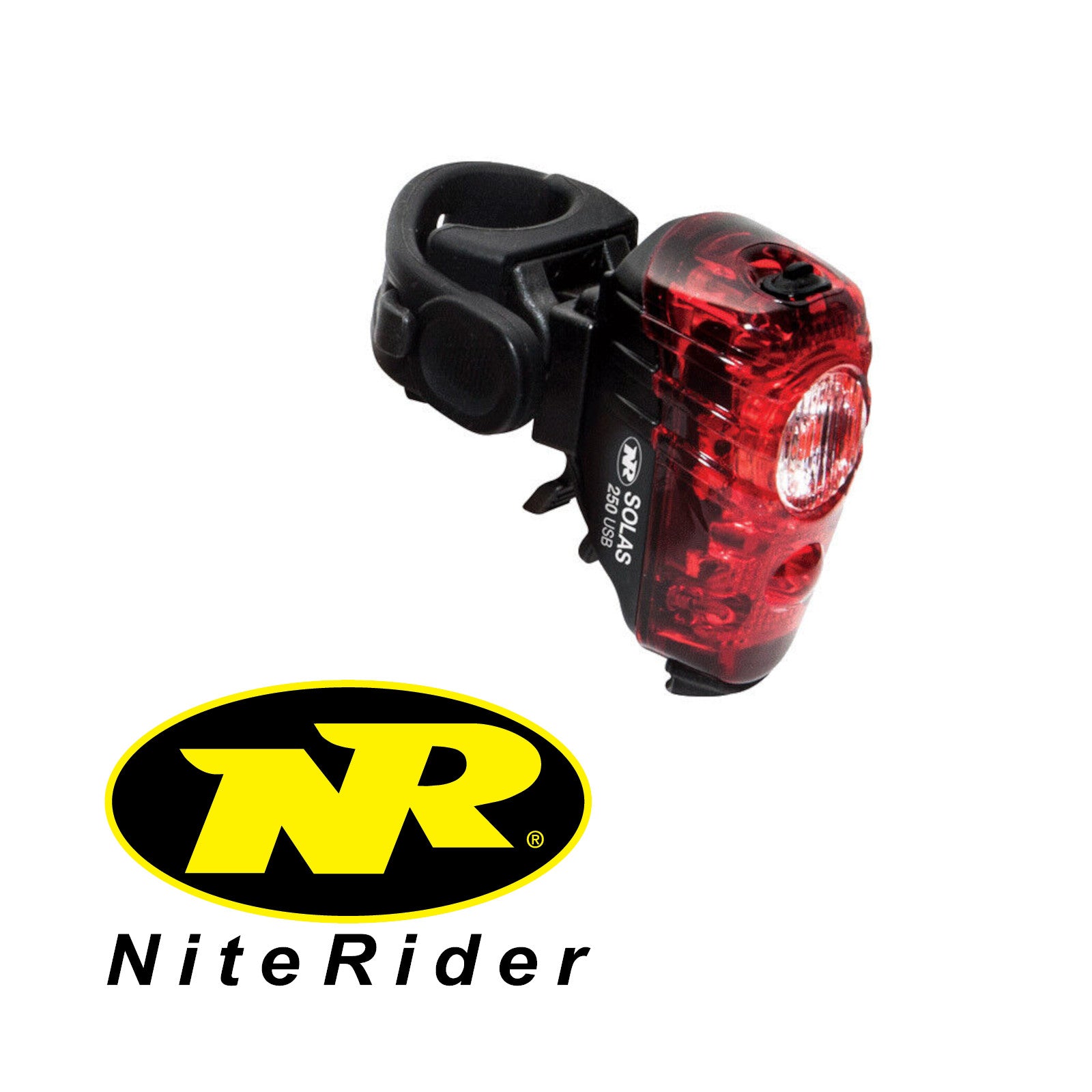 NiteRider Solas 250 Black Rear Bike Light Alternate 3