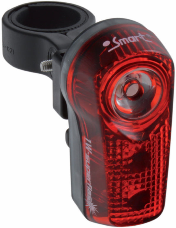 Rear Bike Light Smart Superflash 0.5W Rechargeable Black | SDJ Sports