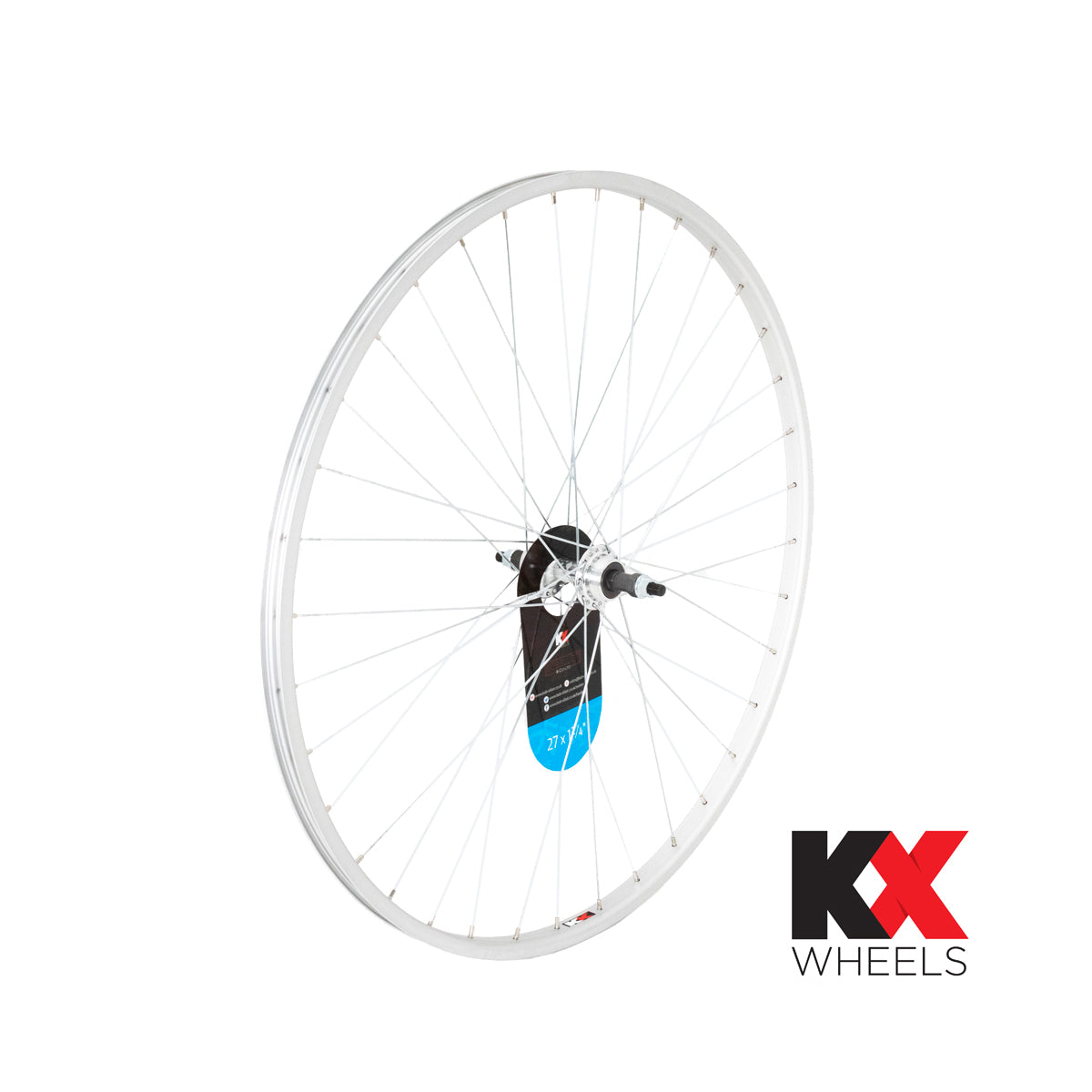KX Wheels 27x1 1/4" Single Wall Solid Axle Screw On 27 Inch Rear Bike Wheel