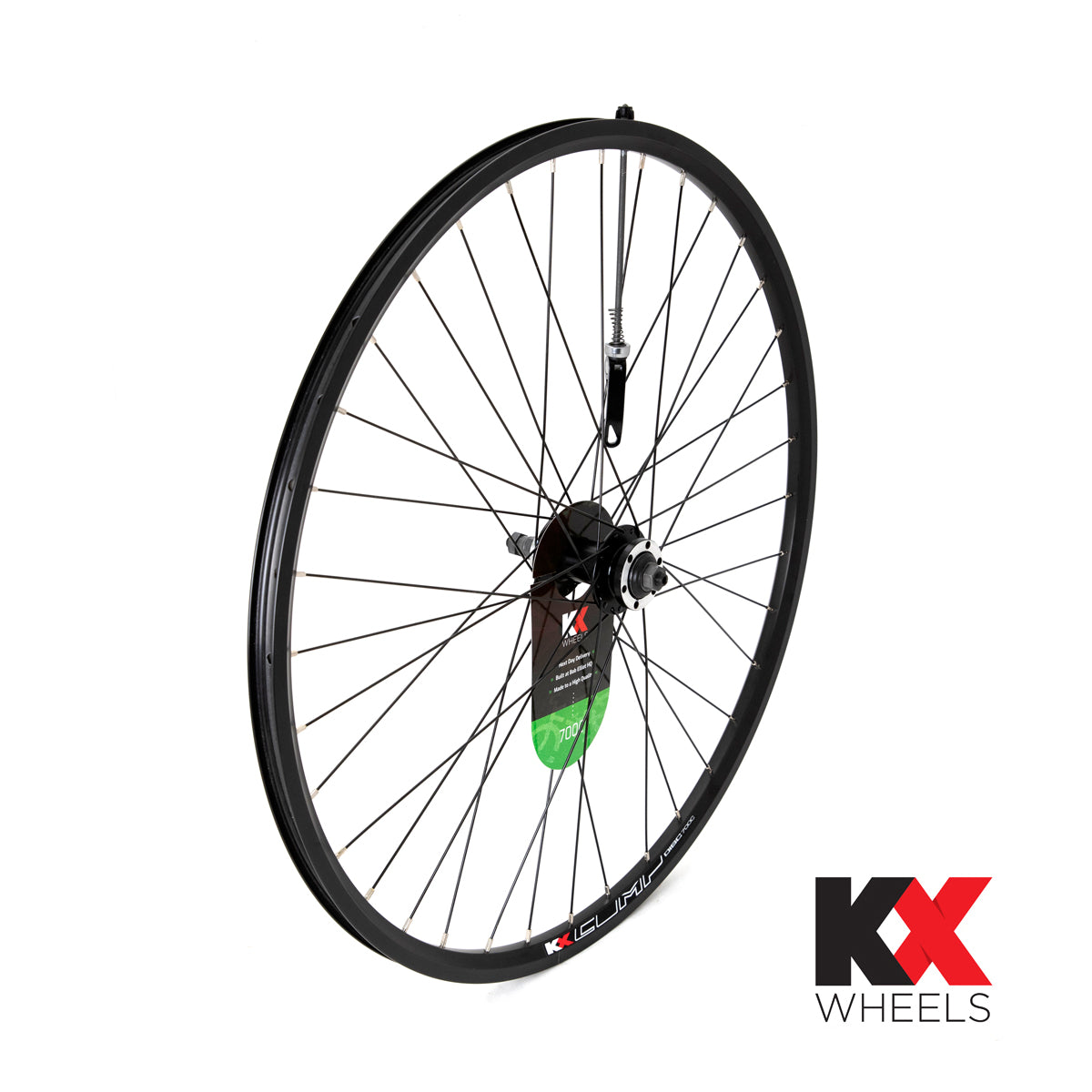 KX Wheels Hybrid Double Wall QR Disc Screw On 700c Rear Bike Wheel