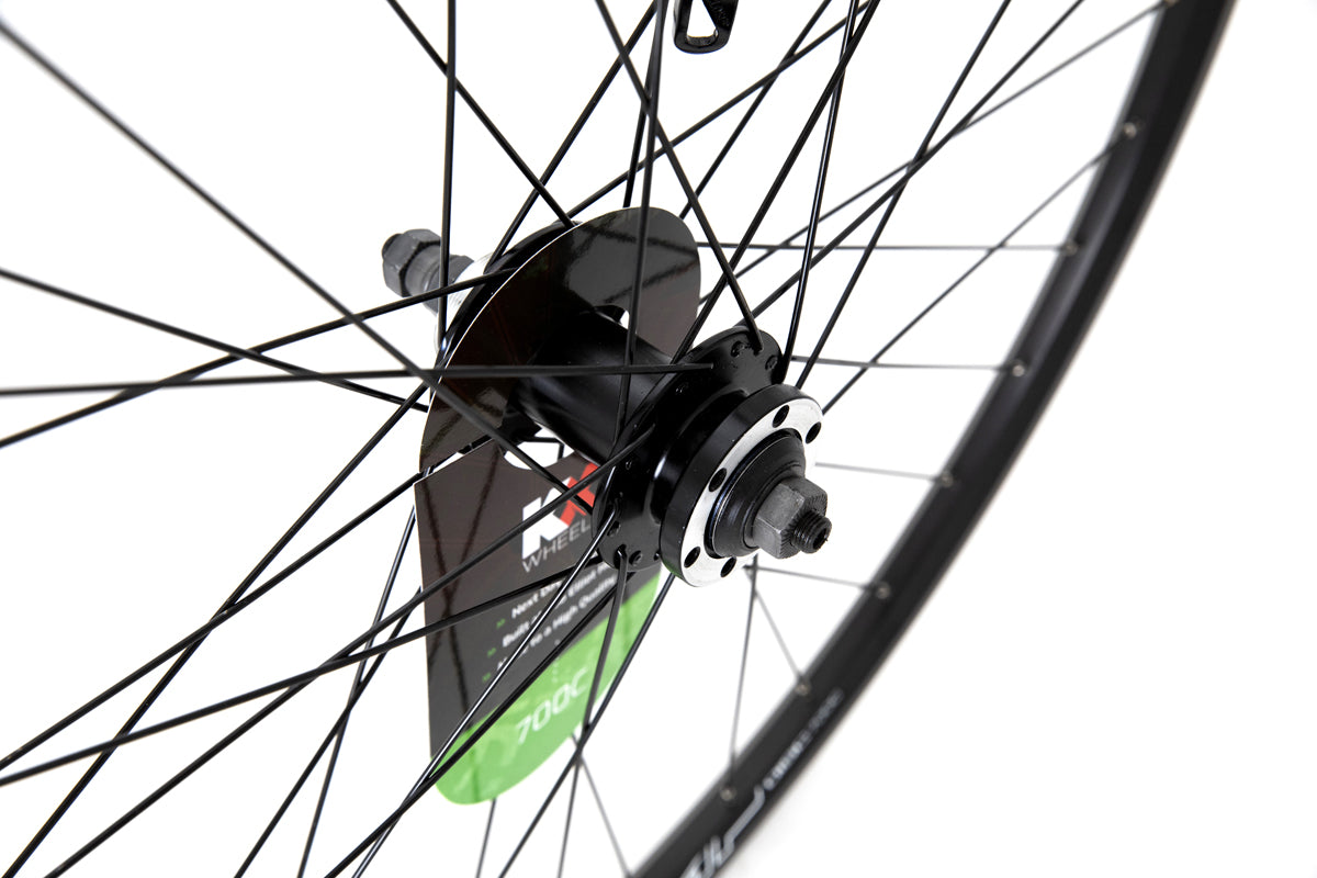 KX Wheels Hybrid Double Wall QR Disc Screw On 700c Rear Bike Wheel Alternate 1
