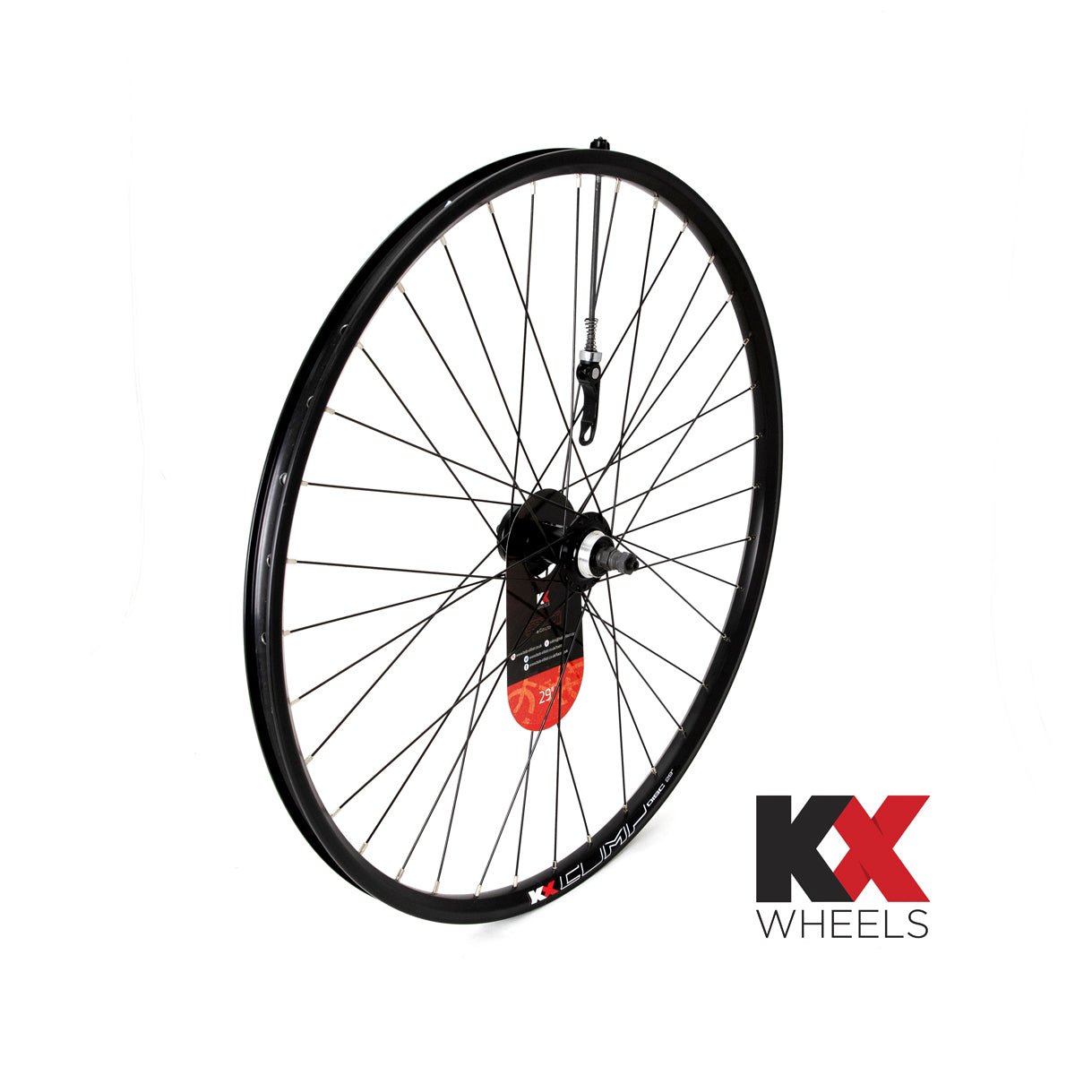 KX Wheels Double Wall QR Disc Screw On 29 Inch Rear Bike Wheel