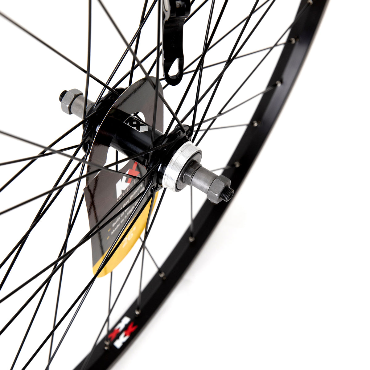 KX Wheels Single Wall QR Screw On 26 Inch Rear Bike Wheel Black Alternate 1