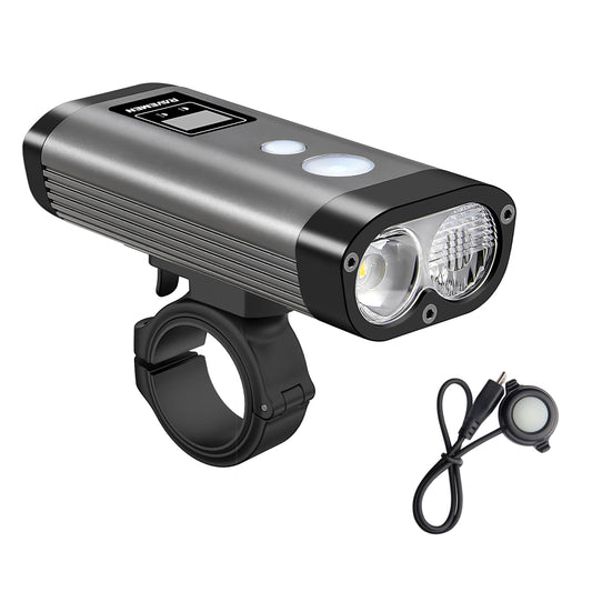 Ravemen PR1400 DuaLens 1400 Lumen Front Bike Light With Remote