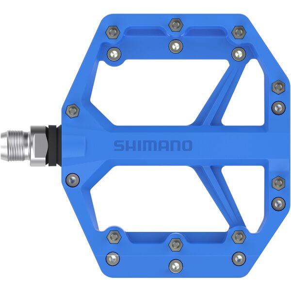 Shimano PD-GR400 Resin With Pins 9/16 Inch Platform Bike Pedals Blue Alternate 1