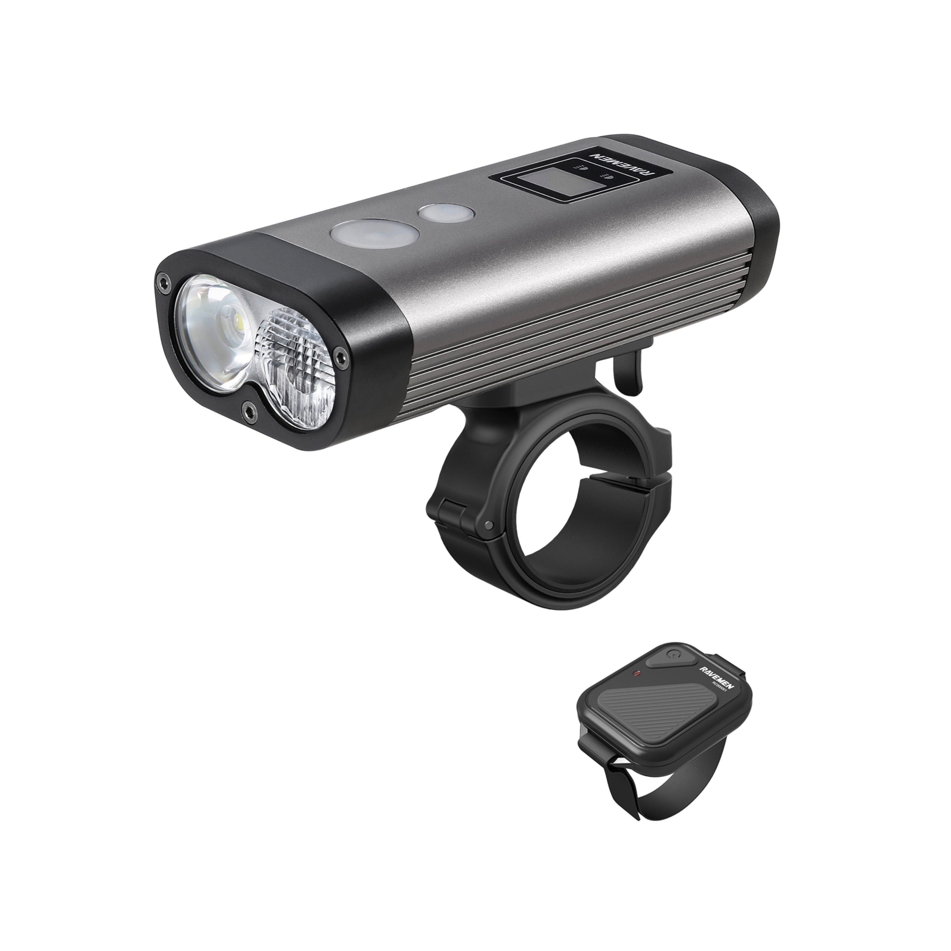 Raveman PR1600 With Remote USB Rechargeable Front Bike Light