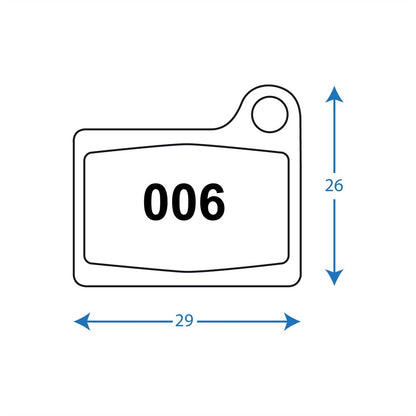 Disc Bike Brake Pads RWD R006 Deore M555/ Nexave C901 Organic