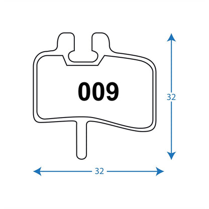 Disc Bike Brake Pads RWD R009 Hayes 9/ HFX9/ MX-1/ Sintered