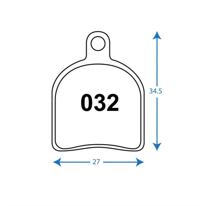 Disc Bike Brake Pads RWD R032 Hope Mono Trial Sintered