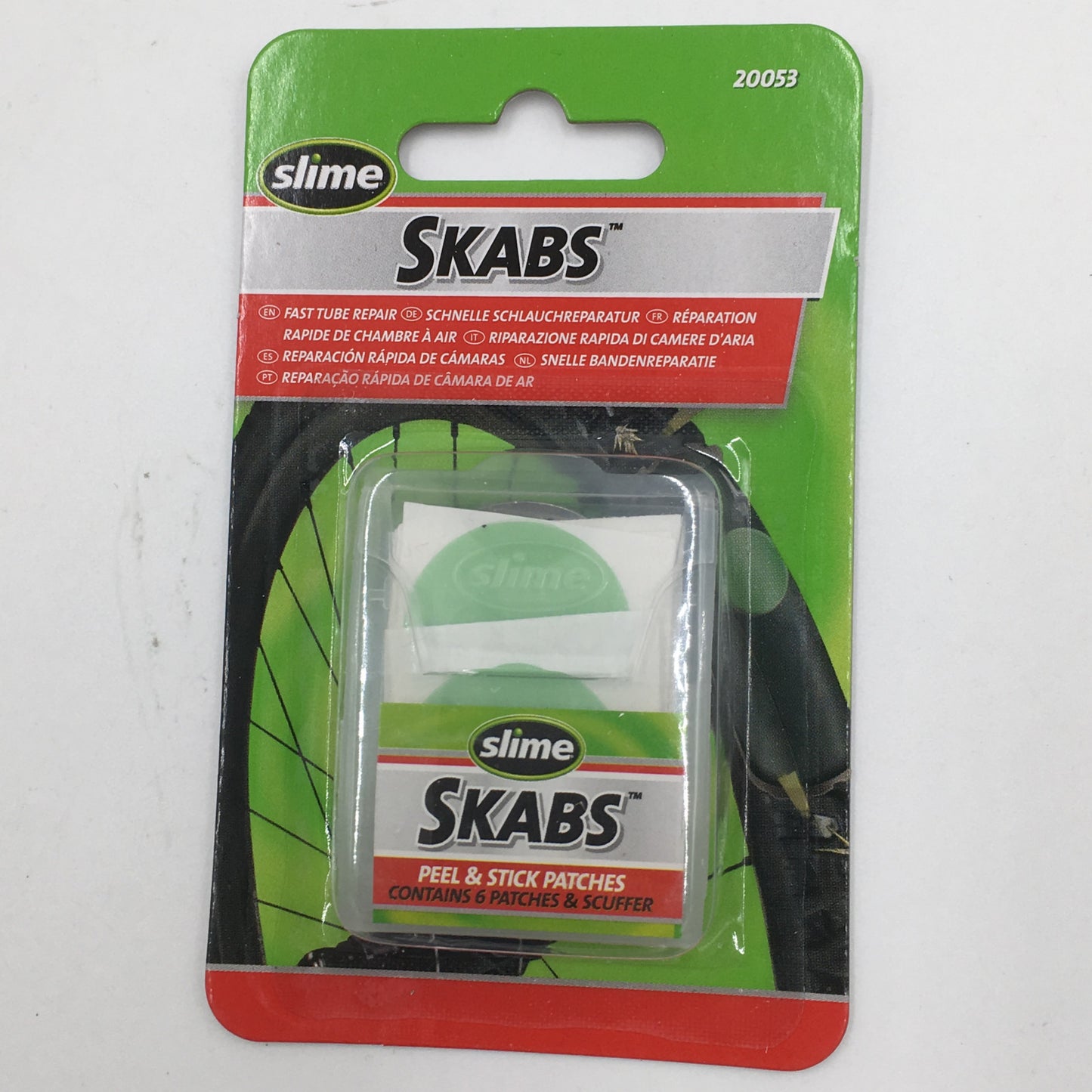 Puncture Repair Pre Glued Patches Slime Skabs 6 Peel & Stick