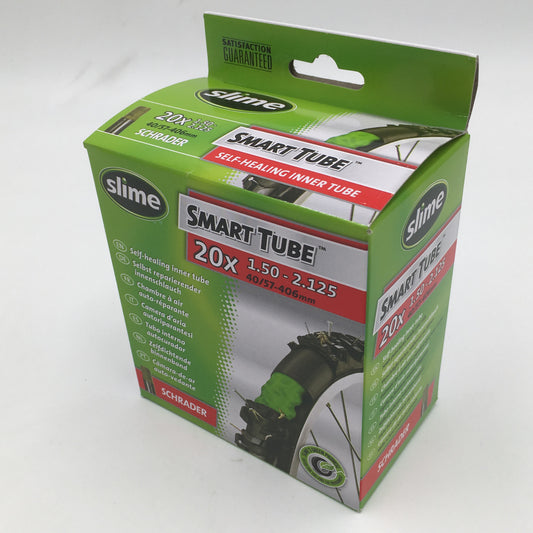 Slime Smart Tube 20" X 1.50-2.125 Self Healing Mountain Bike Inner Tube Schrader Valve