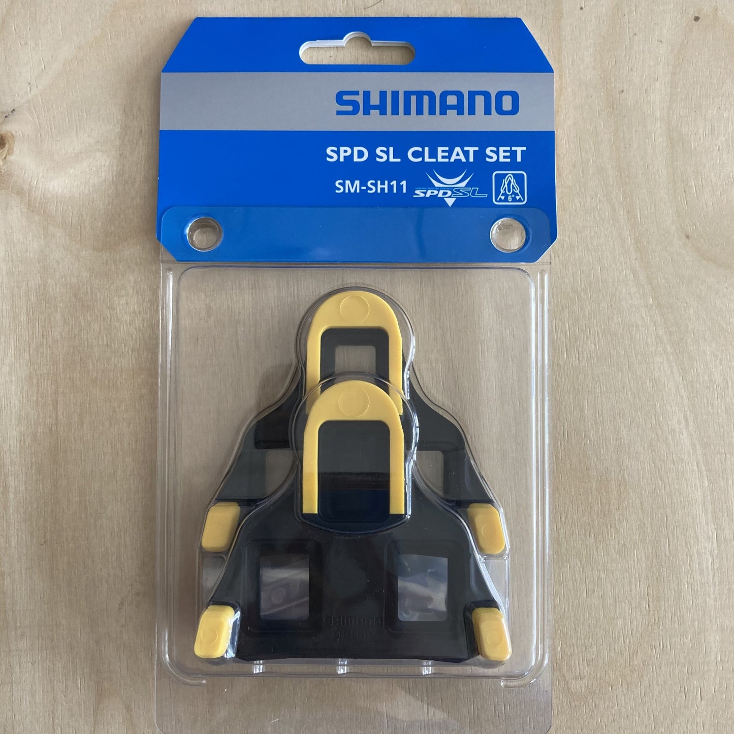 Shimano SM-SH11 Yellow Shimano SPD-SL Bike Shoe Cleats Alternate 1