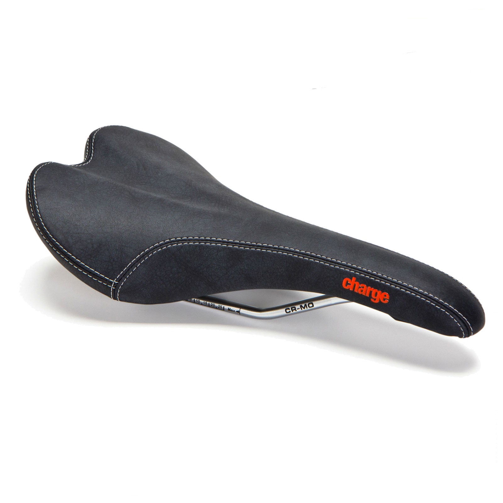 Charge Spoon Classic Bike Saddle - Black With Red Logo