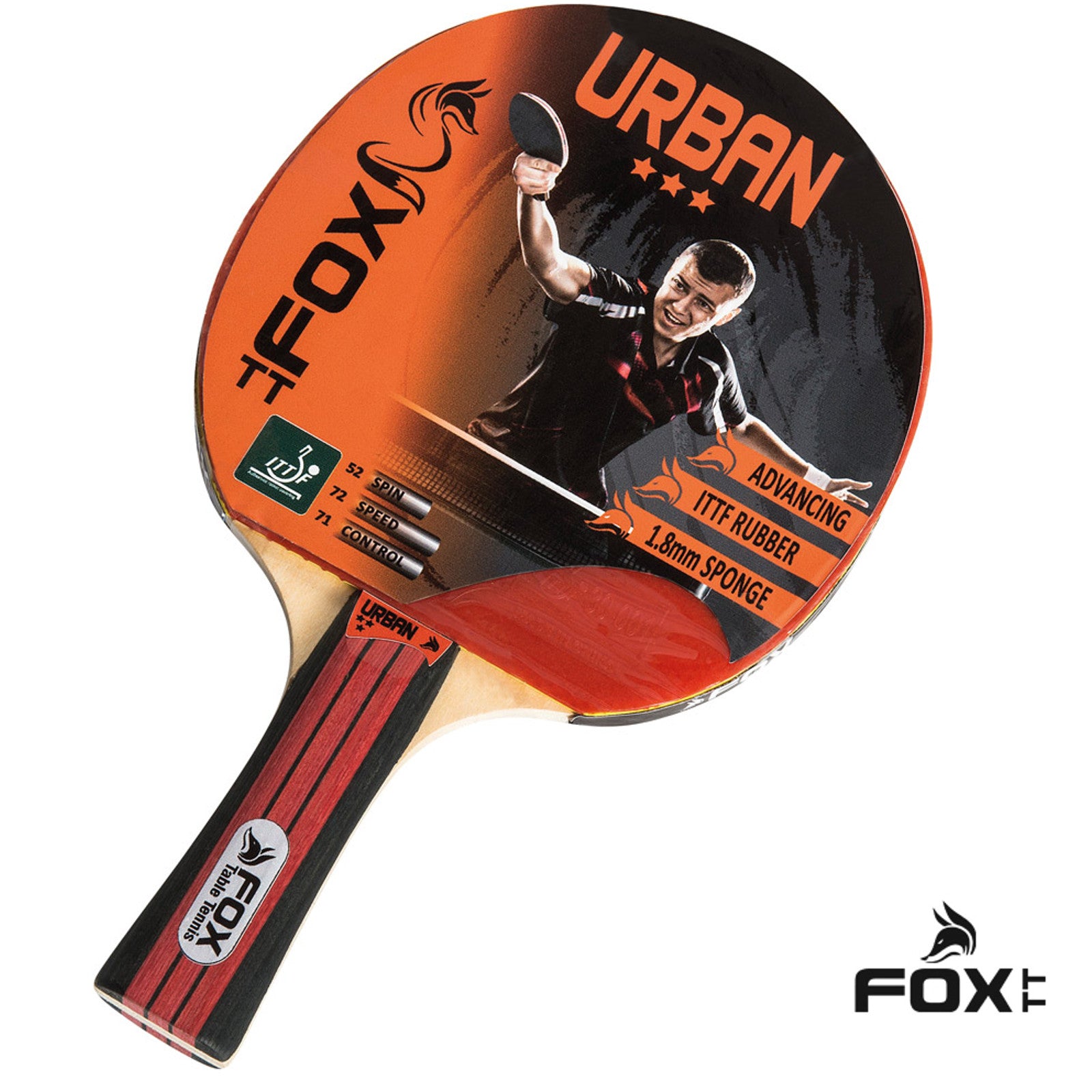 Fox TT Urban 3 Star Table Tennis Bat