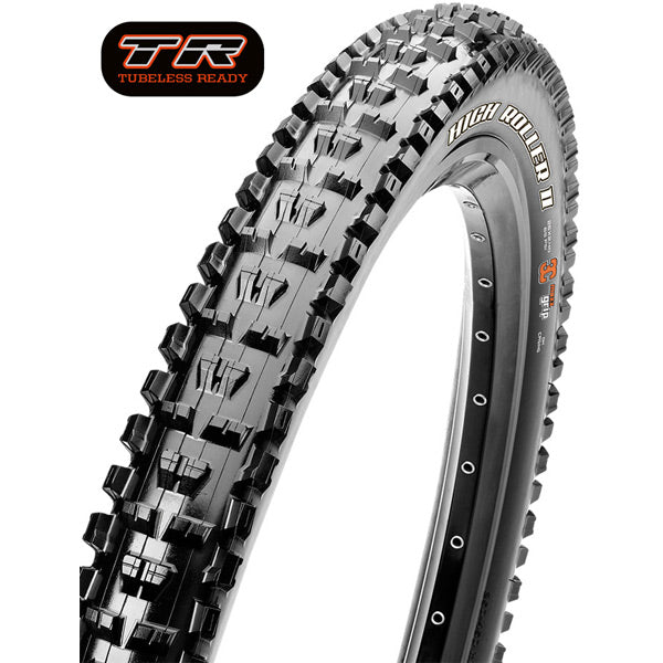 Maxxis High Roller II 60 TPI Folding Dual Compound ExO TR 27.5 Inch Clincher Bike Tyre 27.5x2.8"