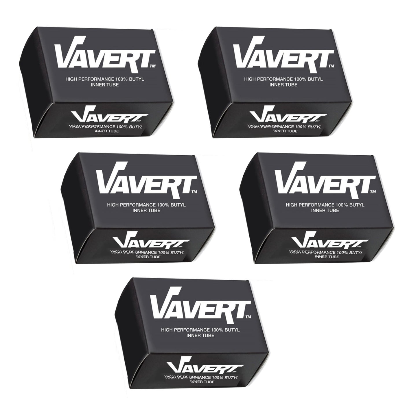 Vavert 8x2.125" Straight 8 Inch Schrader Valve Bike Inner Tube Pack of 5