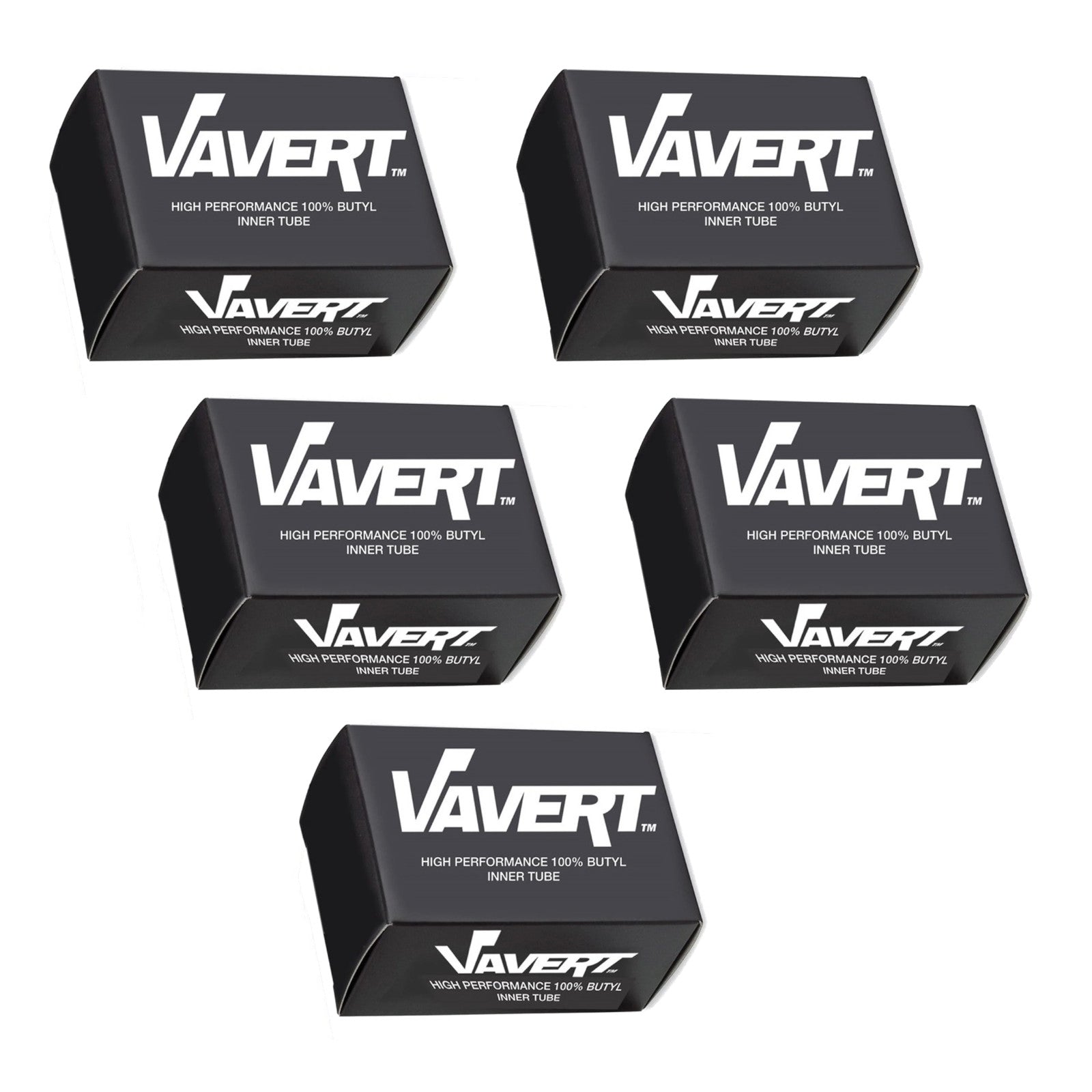 Vavert 8 1/2x2 1/4 Angled 8 Inch Schrader Valve Bike Inner Tube Pack of 5