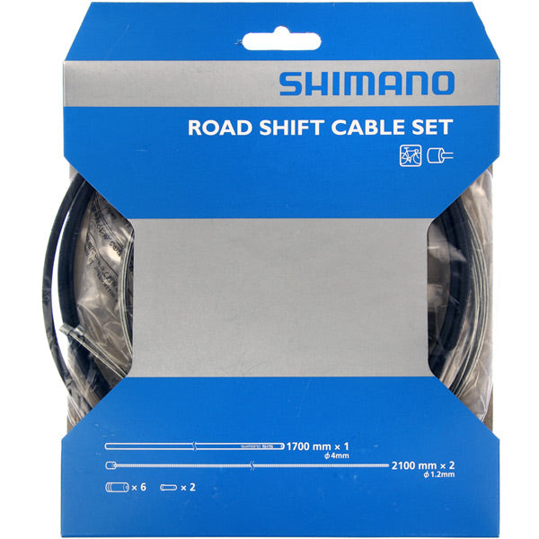 Shimano Road Black Bike Inner & Outer Cable Set