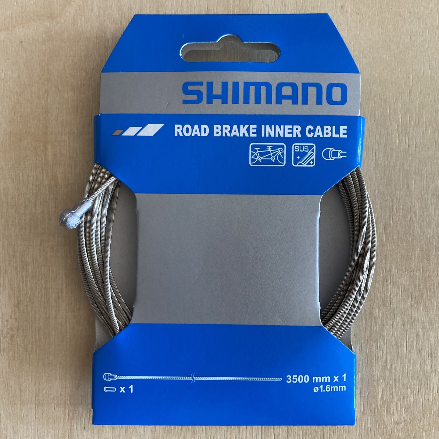 Shimano Tandem 1.6x3500mm Bike Brake Inner Cable Alternate 1