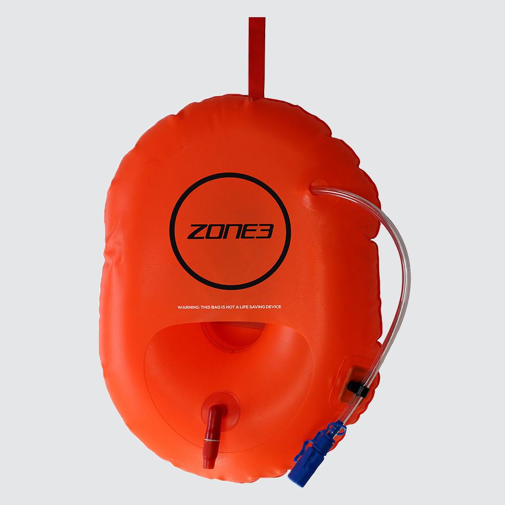Swimming Accessory Zone3 Swim Safety Buoy Hydration Control Hi Vis Orange